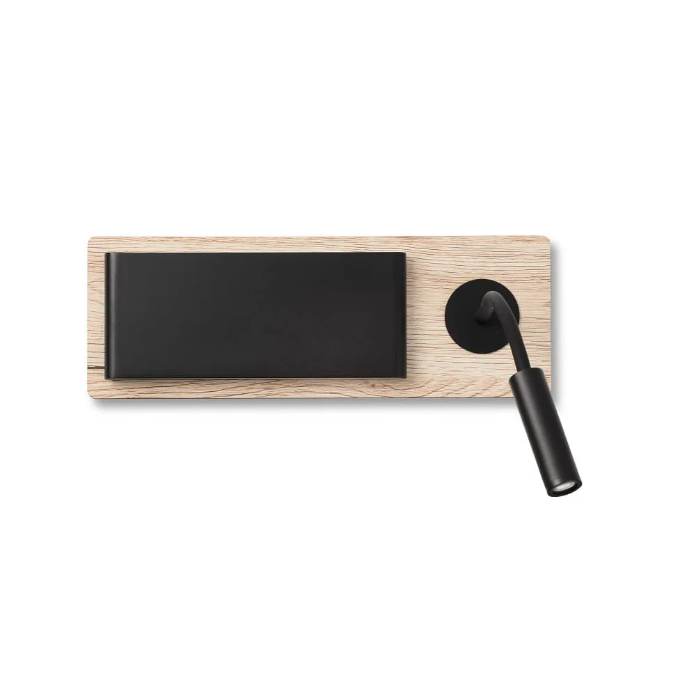 FARO BARCELONA Applique murale MOOD LED IP20, chêne, 6 W