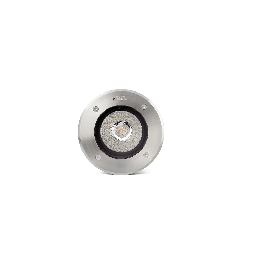 [FAR-70309] FARO BARCELONA Floor recessed luminaire GEISER 180 / 38° round, adjustable, passable IP67, stainless steel, satined