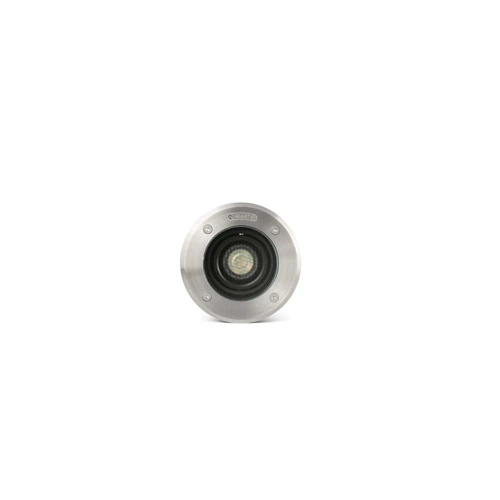[FAR-70310] FARO BARCELONA Floor recessed luminaire GEISER 130 / GU10 round, adjustable GU10 IP67, stainless steel, satined dimmable