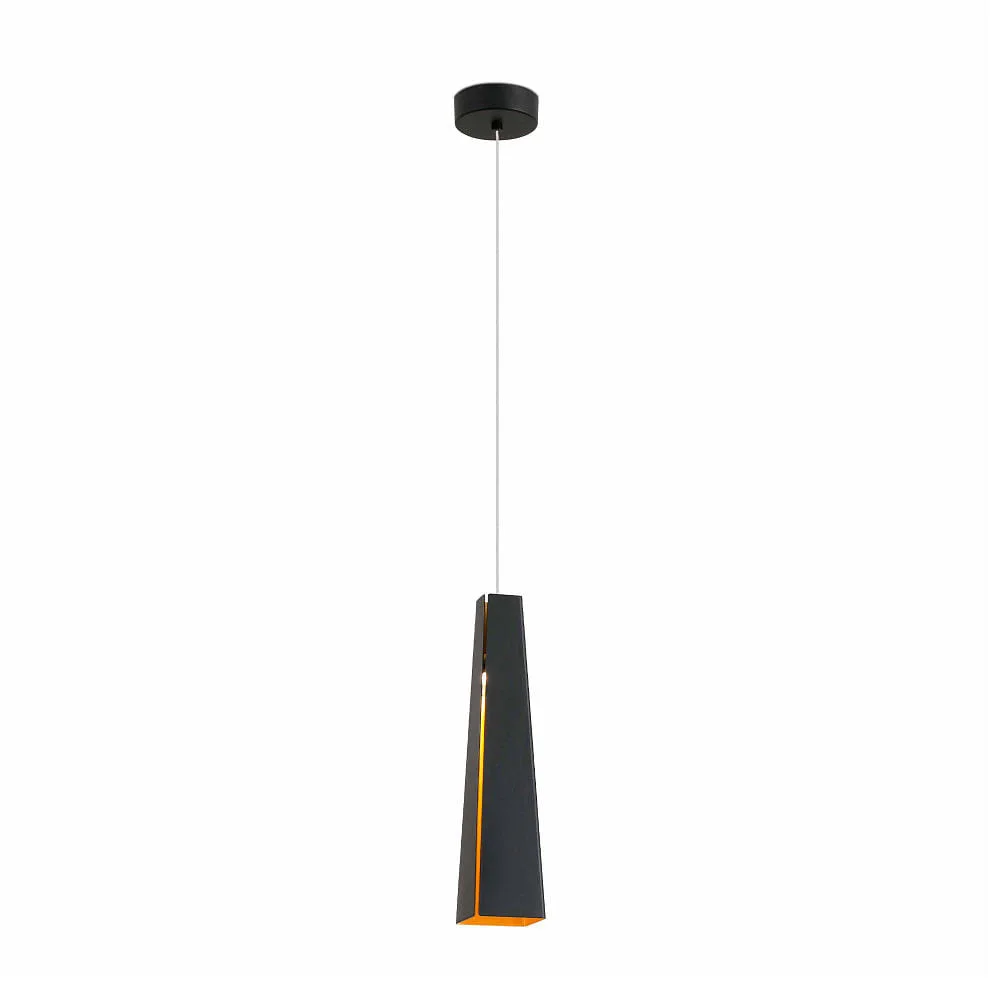 FARO BARCELONA Pendant luminaire PLUMA switchable IP20, black matt