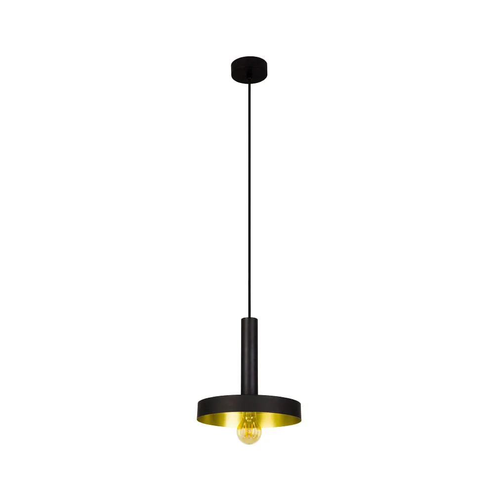 FARO BARCELONA Pendant luminaire WHIZZ E27 IP20, gold, black (FAR-20160)