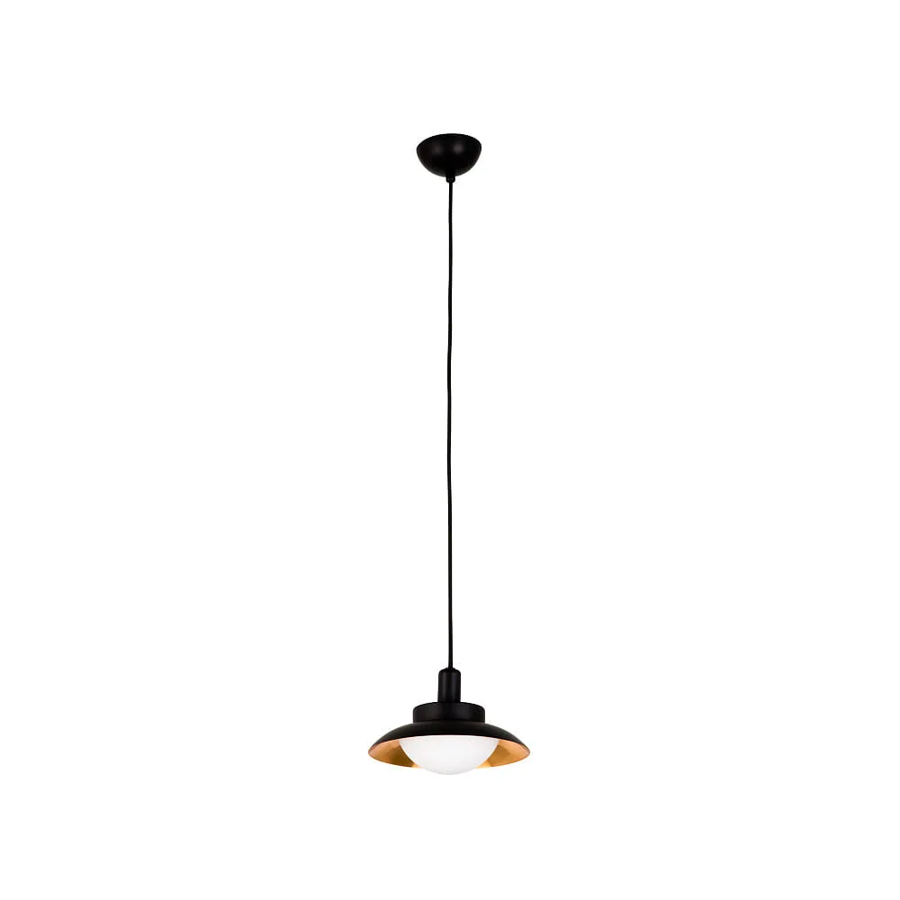 FARO BARCELONA Pendelleuchte SIDE 200 G9, IP20, schwarz, kupfer