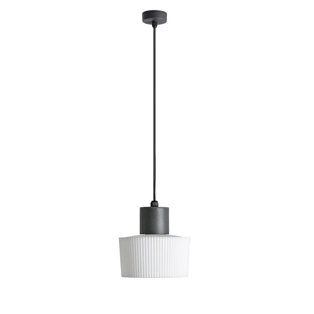 [FAR-74427C-04] FARO BARCELONA Suspension MUFFIN E27 IP44, gris foncé