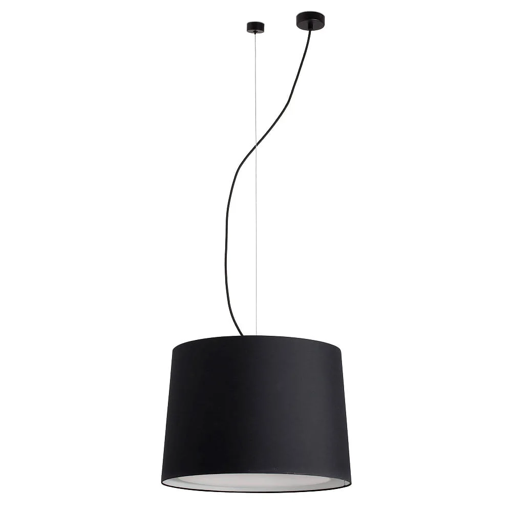 FARO BARCELONA Suspension CONGA E27 IP20, noir mat, L∕ B∕ H∕ T: 50∕ 50∕ 185,3∕ 50 cm