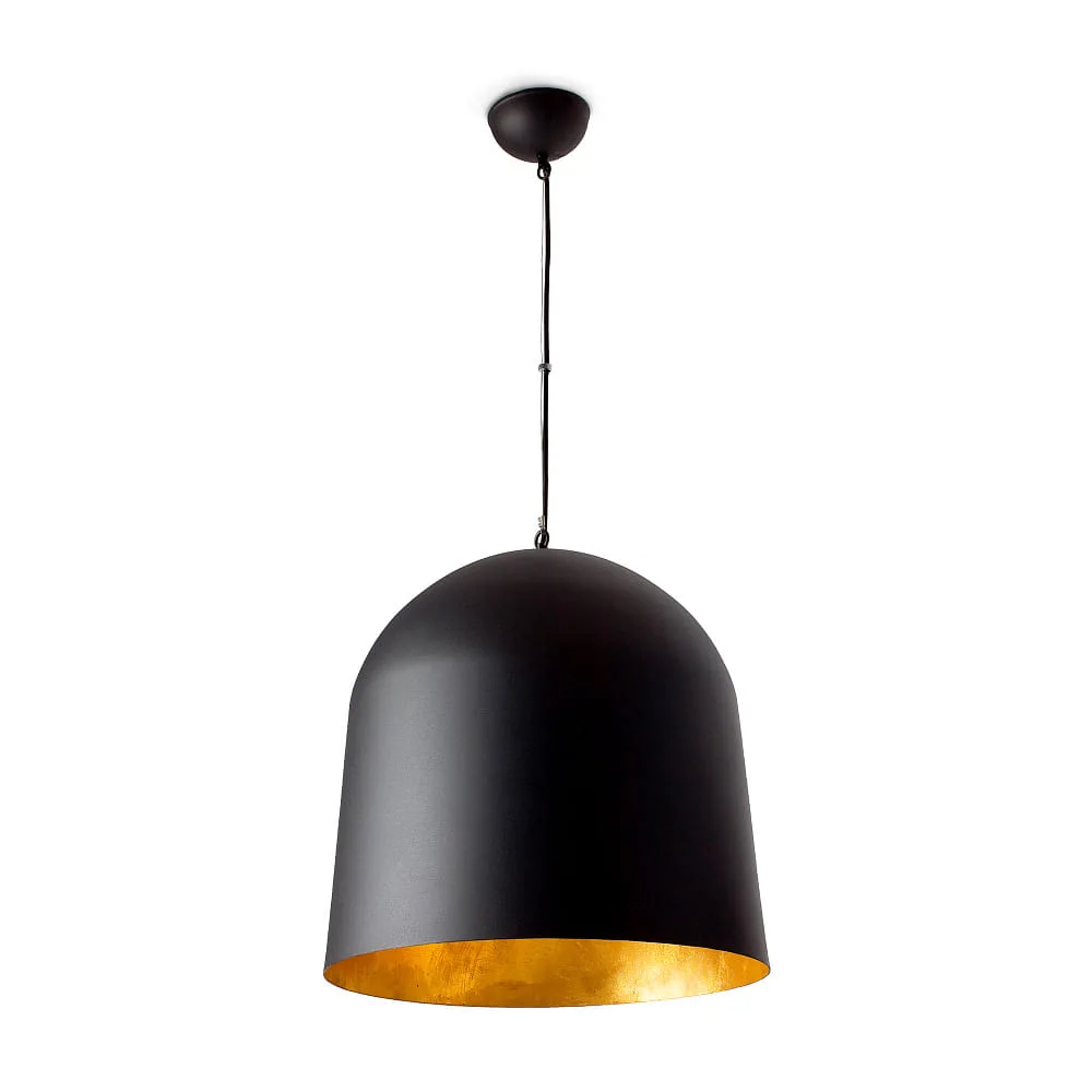 FARO BARCELONA Pendelleuchte CRATER E27 IP20, schwarz matt
