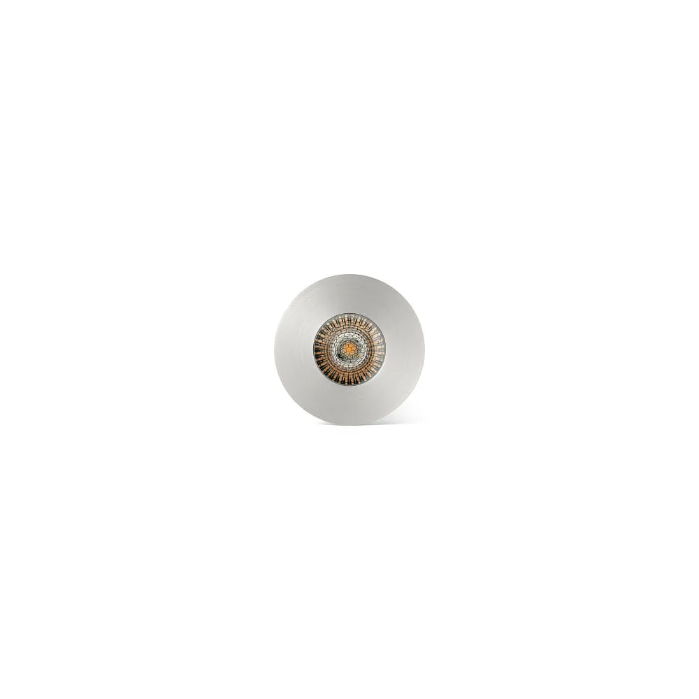 FARO BARCELONA Floor recessed luminaire GRUND 80 (INCL HONEYCOMB) 350MA round, rigid, passable IP67, stainless steel, satined dimmable, 3000 K