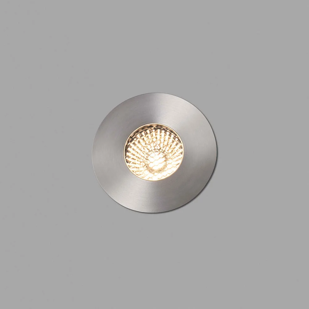 [FAR-70734] FARO BARCELONA Floor recessed luminaire GRUND 80 (INCL HONEYCOMB) 350MA round, rigid, passable IP67, stainless steel, satined dimmable, 2700 K