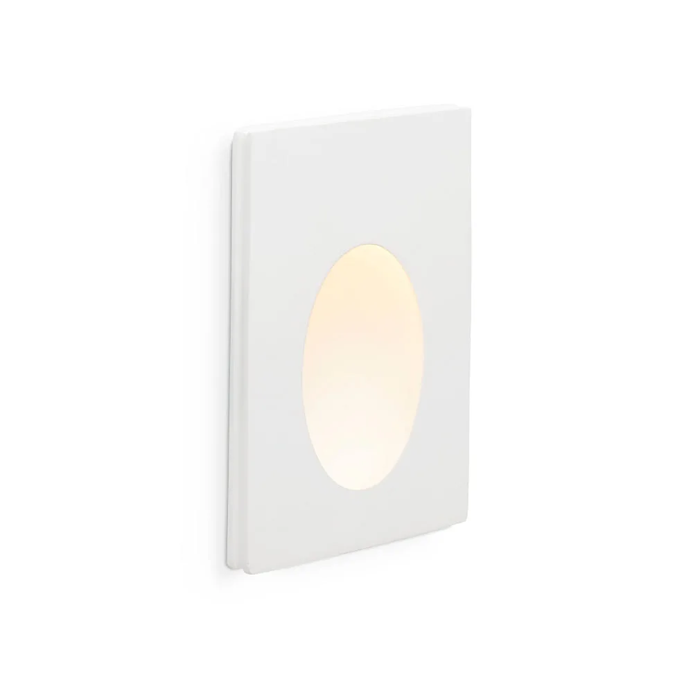 FARO BARCELONA Wall recessed luminaire PLAS LED IP20, white matt, L∕ W∕ H∕ D: 10/5/16.5/5 cm