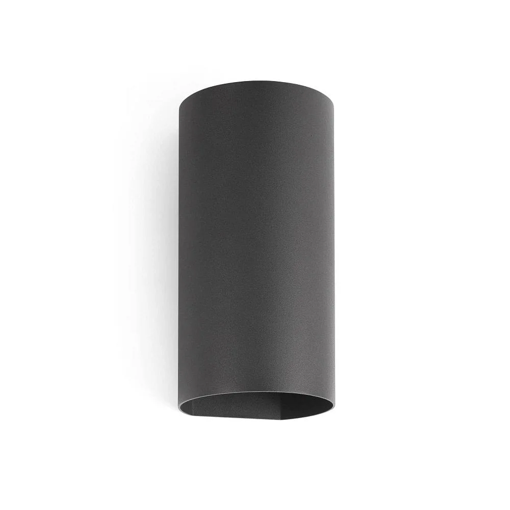 FARO BARCELONA Außenwandleuchte BRUC LED IP54, dunkelgrau, L∕ B∕ H∕ T: 12∕ 10,8∕ 24∕ 10,8 cm