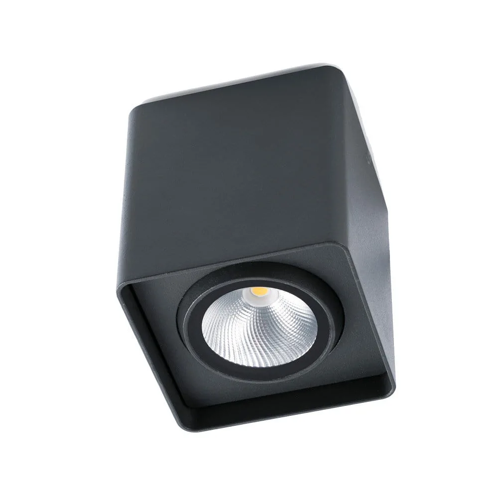 FARO BARCELONA Outdoor ceiling luminaire TAMI swivelling, rotatable LED IP54, dark grey