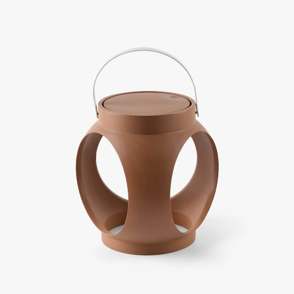 FARO BARCELONA Table lamp CANDELA LED IP20, terracotta