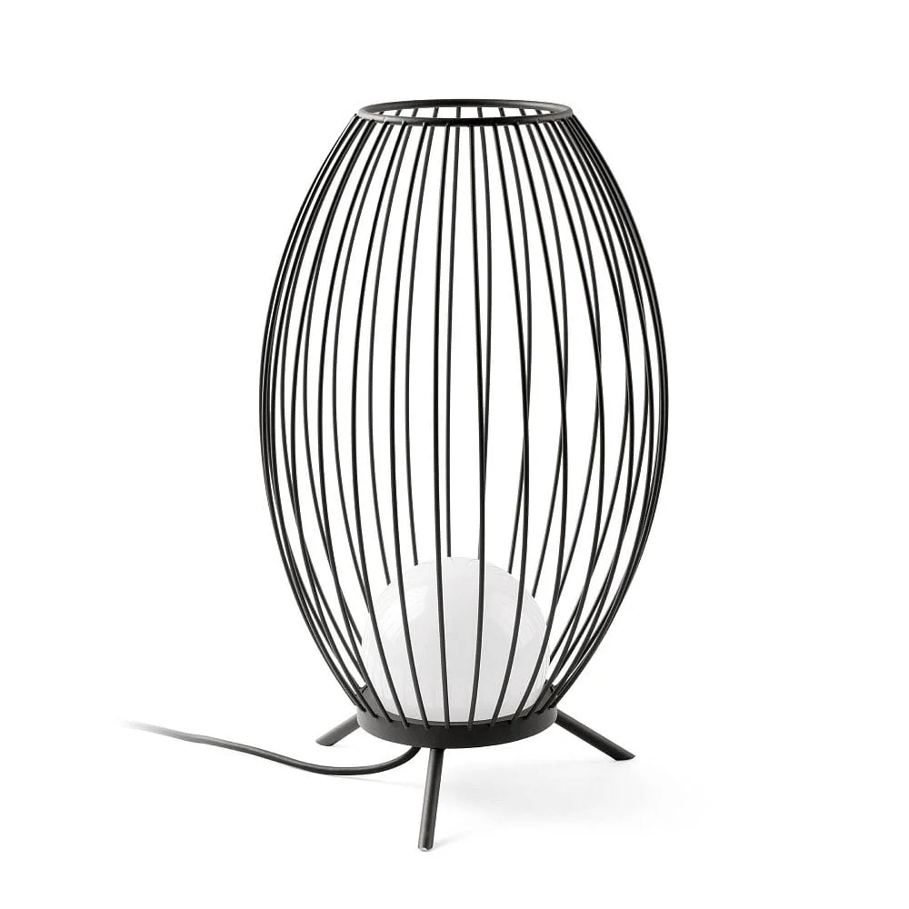 FARO BARCELONA Floor lamp CAGE LED IP65, dark grey
