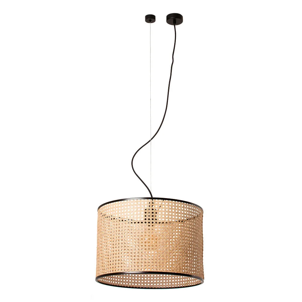 FARO BARCELONA Pendelleuchte MAMBO 450 E27 IP20, schwarz matt (FAR-64314-49)
