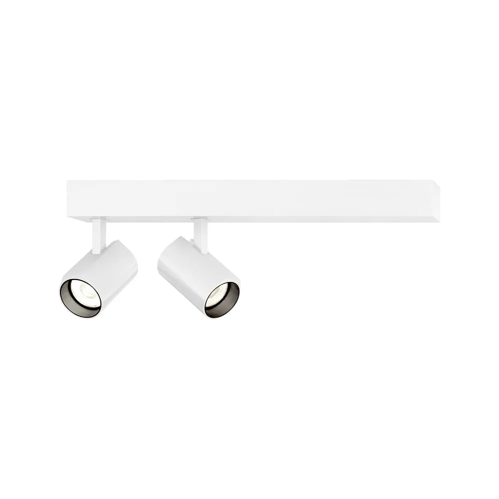 [WEV-176764W5] Wever & Ducré LED Spot CENO 2.0, 2 flames, 3000K, CRi >90, rotatable/swivelling, dimmable (white)