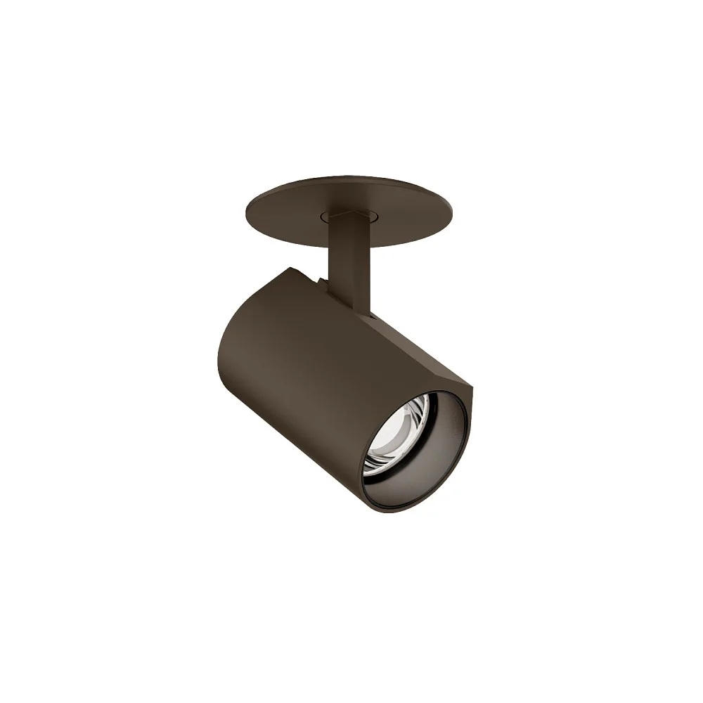[WEV-176161Q3C] Wever & Ducré Deckenleuchte CENO 1.0 mit Blattfedern, kardanisch schwenkbar, teilversenkt IP20, bronze dimmbar, 2700 K