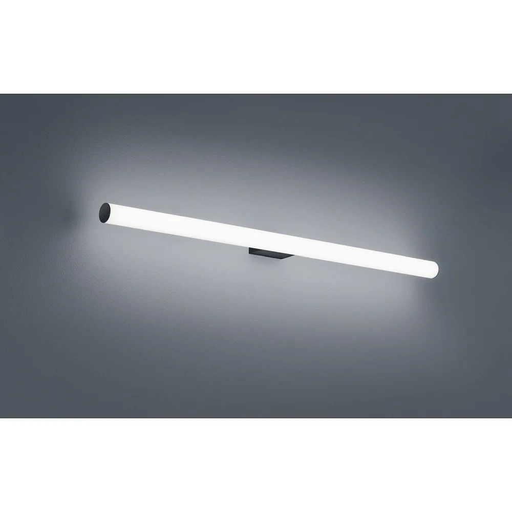 Helestra LED Wall luminaire LOOM 90 LED Mirror lamp IP44 – black matt