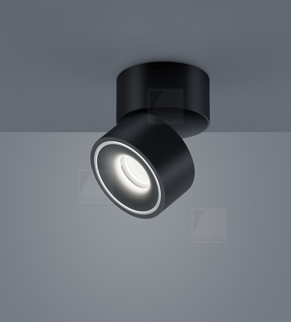 [HEL-15/1964.22] Helestra Spot ROTA round, swivelling, rotatable IP20, dimmable, 15.00 W (black matt)