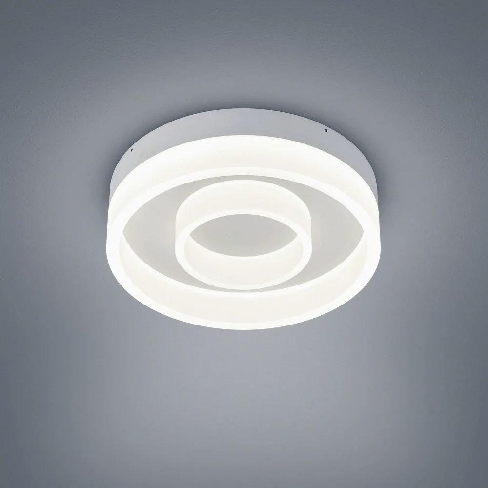 Helestra LED Ceiling luminaire LIV 30 LED Bathroom luminaire, IP30, white matt
