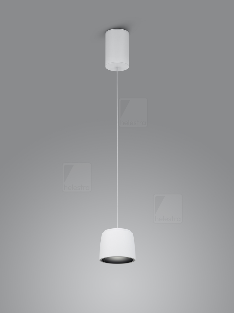 [HEL-16/2302.07-07] Helestra Pendant luminaire COPA cylindrical IP20, white dimmable