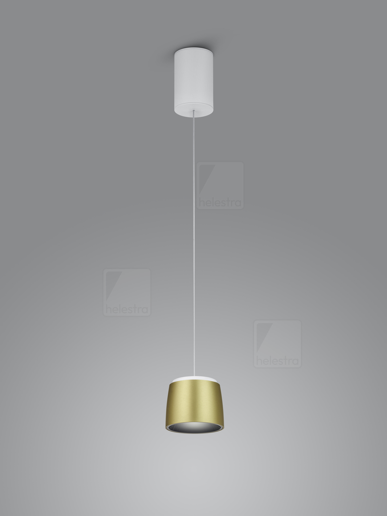 [HEL-16/2302.07-09] Helestra Pendant luminaire COPA cylindrical IP20, gold, white dimmable