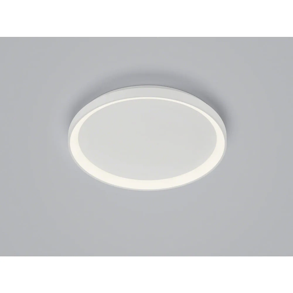 Helestra Plafonnier MORI CCT Switch, avec diffuseur IP20, blanc mat dimmable