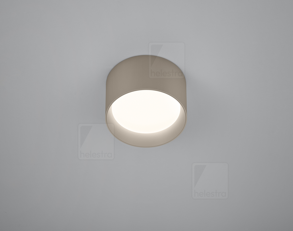[HEL-15/2215.70] Helestra Ceiling luminaire ENIO round IP20, coffee brown dimmable, 12.00 W