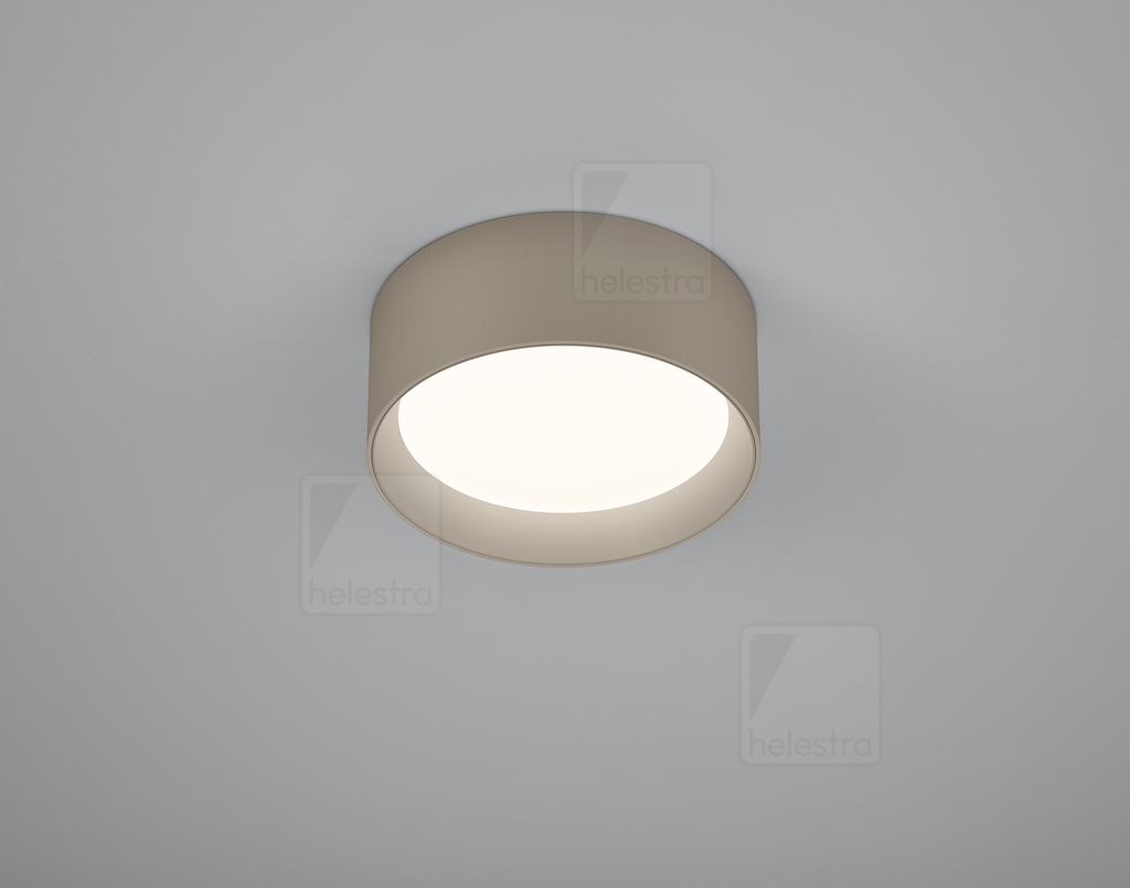 [HEL-15/2216.70] Helestra Plafonnier ENIO rond IP20, brun café dimmable, 16 W