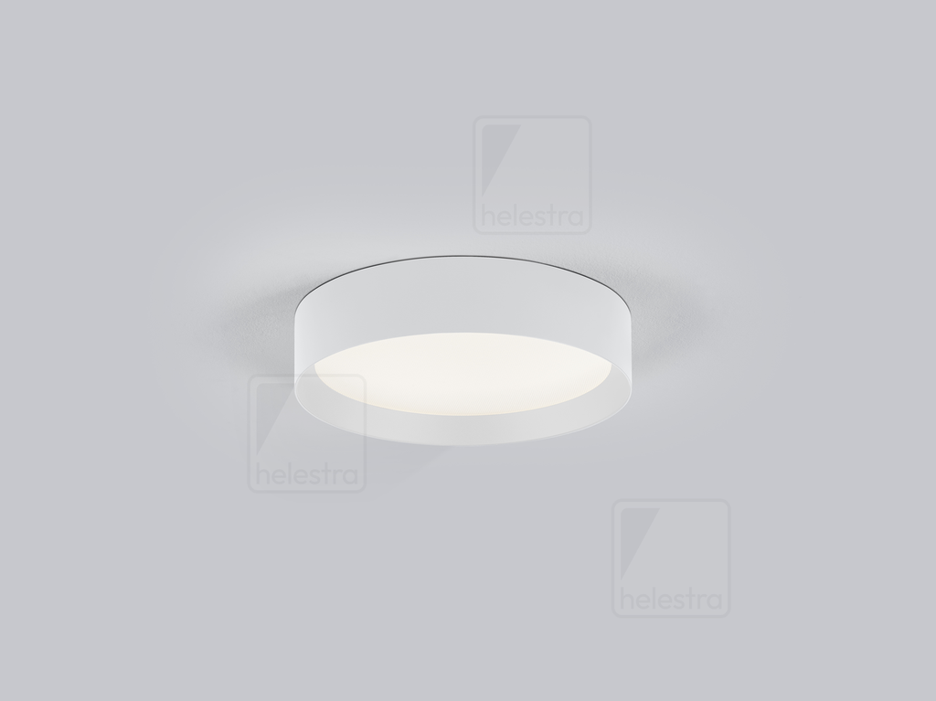 [HEL-15/2415.07-07] Helestra Ceiling luminaire ENIO round IP20, white dimmable, 28 W