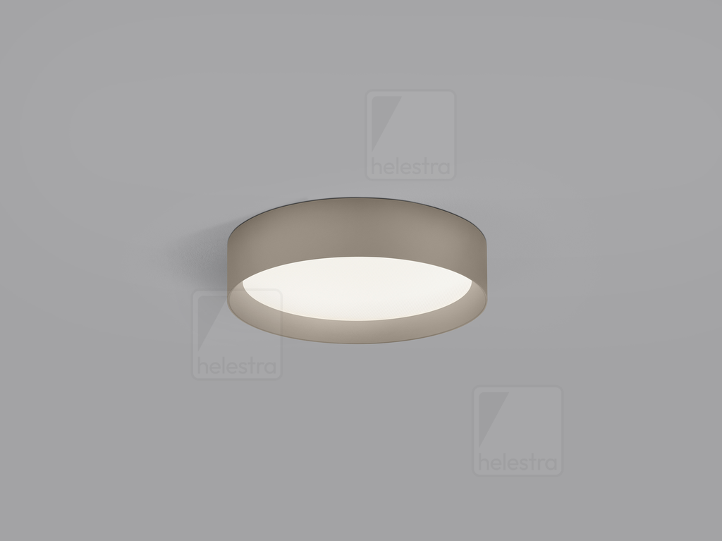 [HEL-15/2415.70] Helestra Ceiling luminaire ENIO round IP20, coffee brown dimmable, 28 W