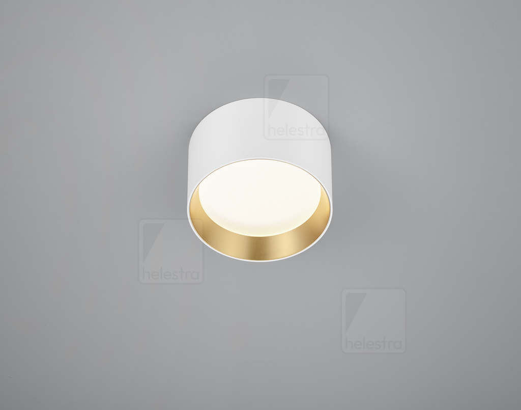 [HEL-15/2215.07-09] Helestra Ceiling luminaire ENIO round IP20, gold, white dimmable, 12.00 W