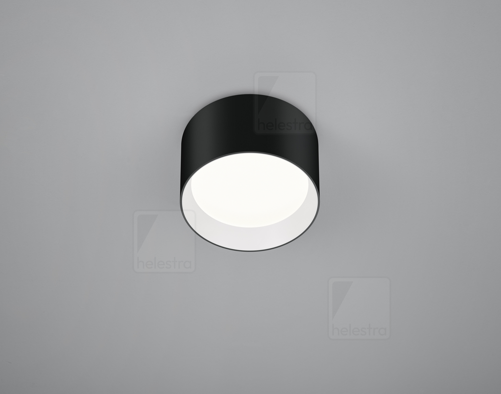 [HEL-15/2215.22-07] Helestra Ceiling luminaire ENIO round IP20, black, white dimmable (HEL-15/2215.22-07)