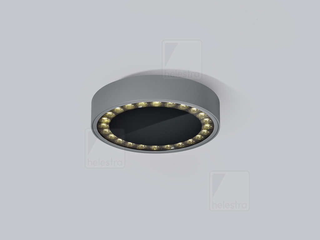Helestra Outdoor ceiling luminaire BICA switchable graphite, 25 W