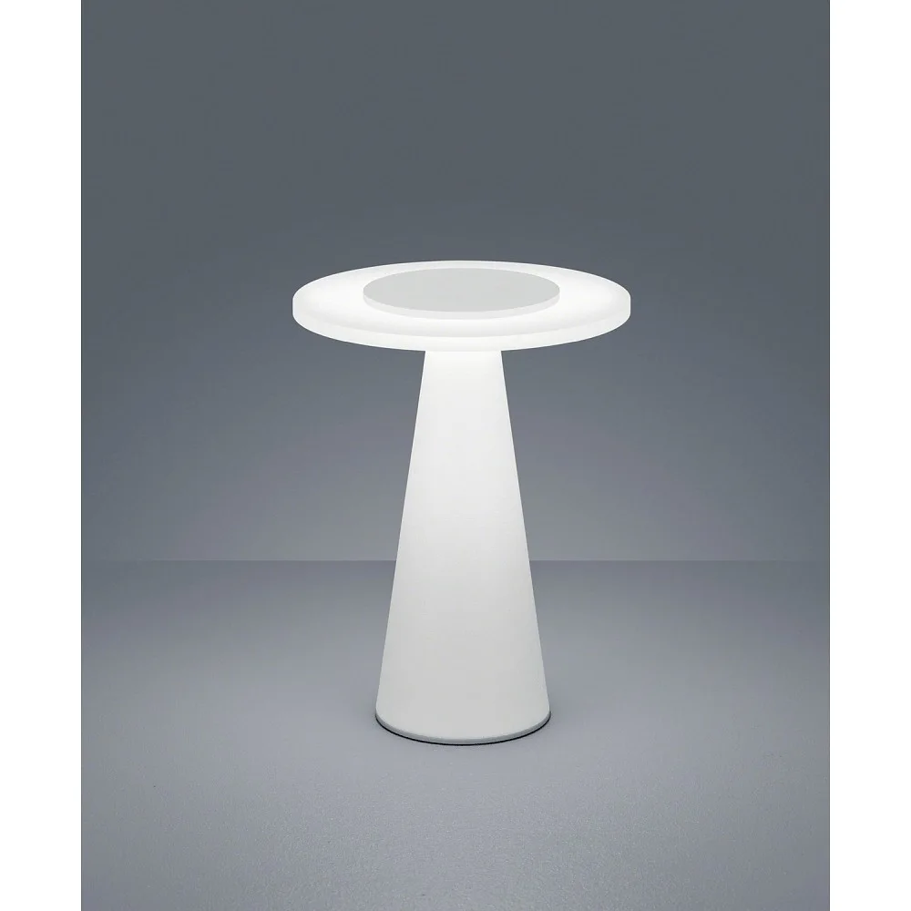 Helestra Lampe à poser LED BAX LED, IP20, blanc mat