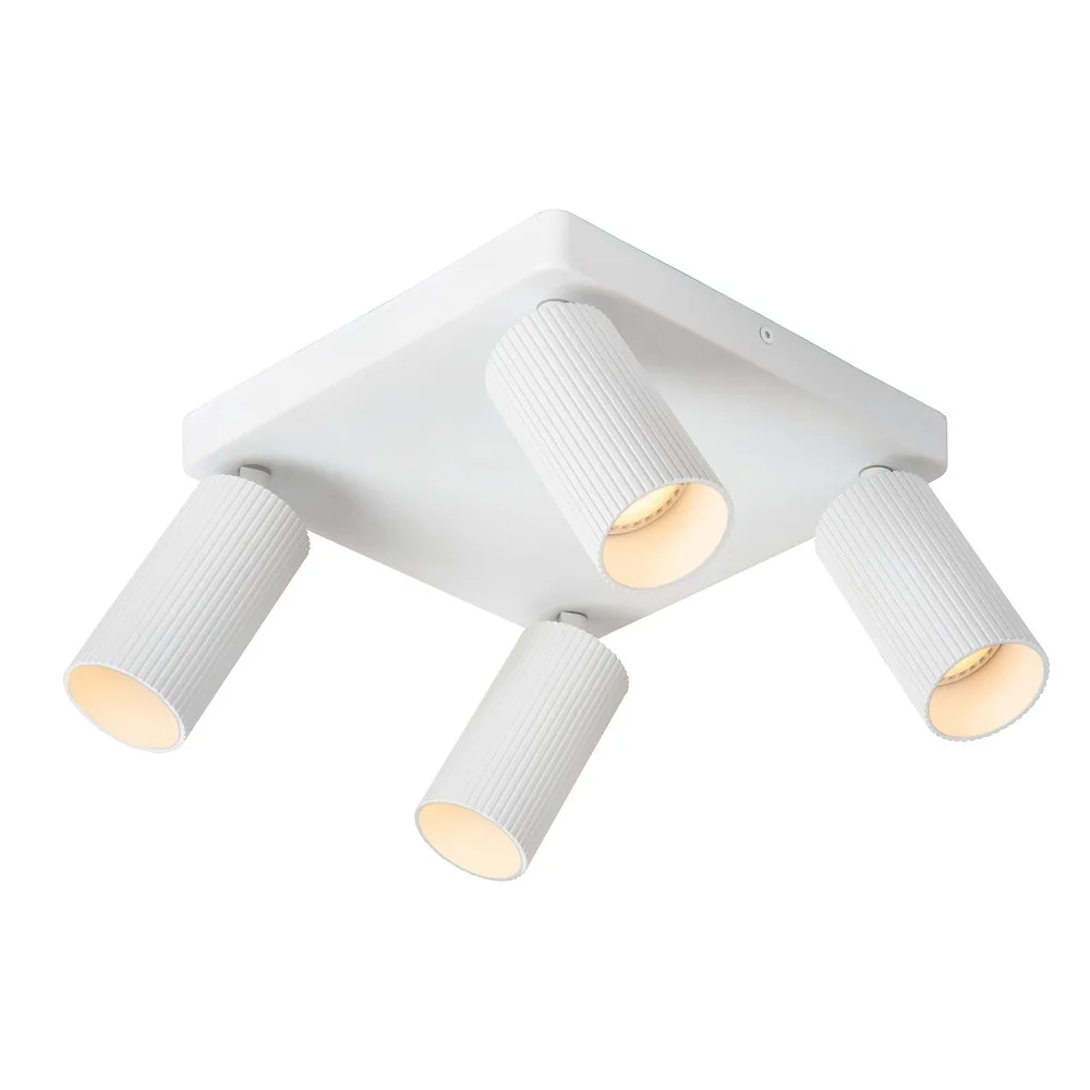 [LUC-09939/14/31] Lucide Spot CLUBS 4 flames, square GU10 IP20, dimmable (white)