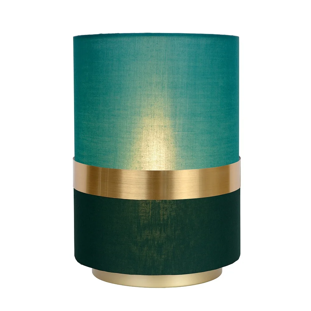 [LUC-10508/01/33] Lucide Table lamp EXTRAVAGANZA TUSSE cylindrical E14 IP20 (green gold matt brass)