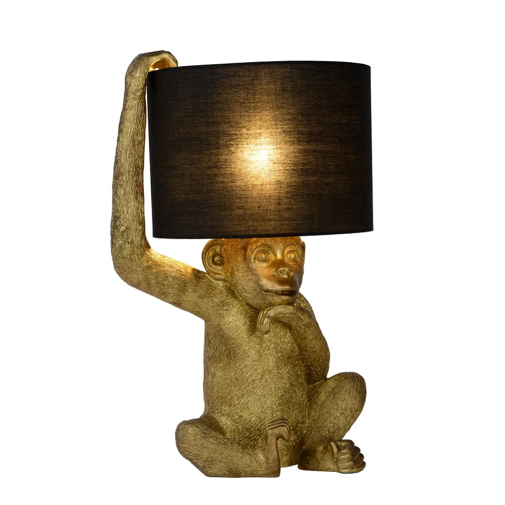 Lucide Table lamp EXTRAVAGANZA CHIMP E14 IP20, gold, black