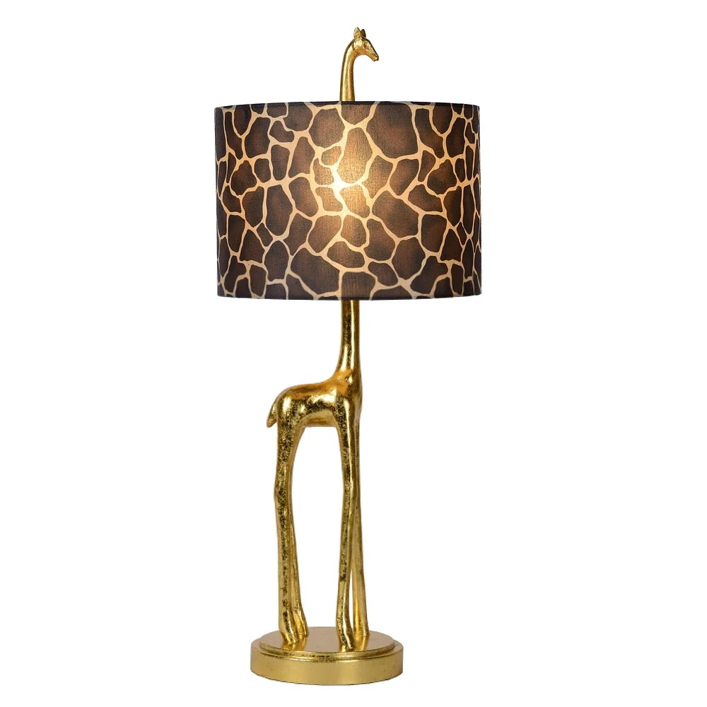 [LUC-10506/81/02] Lucide Table lamp EXTRAVAGANZA MISS TALL round E27 IP20, brown, gold matt, brass