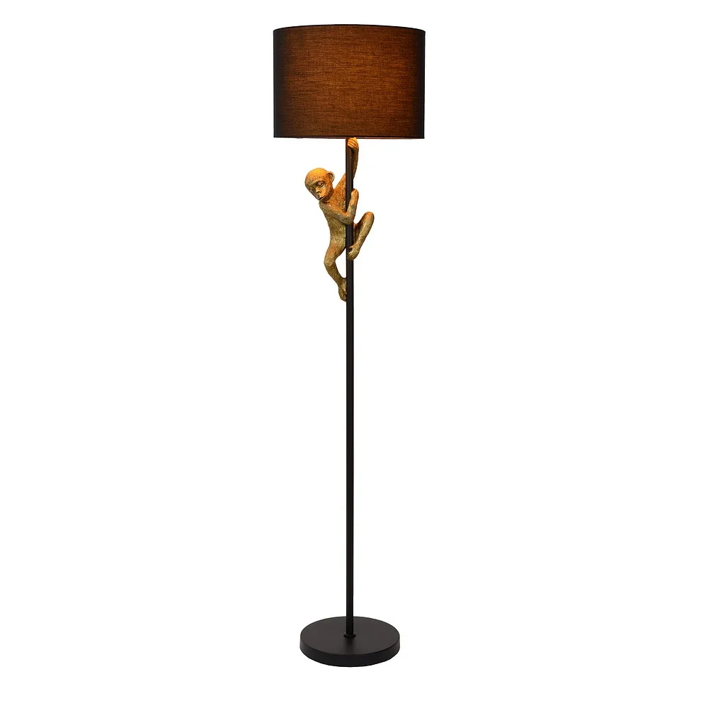 Lucide Stehleuchte EXTRAVAGANZA CHIMP E27 IP20, gold, schwarz