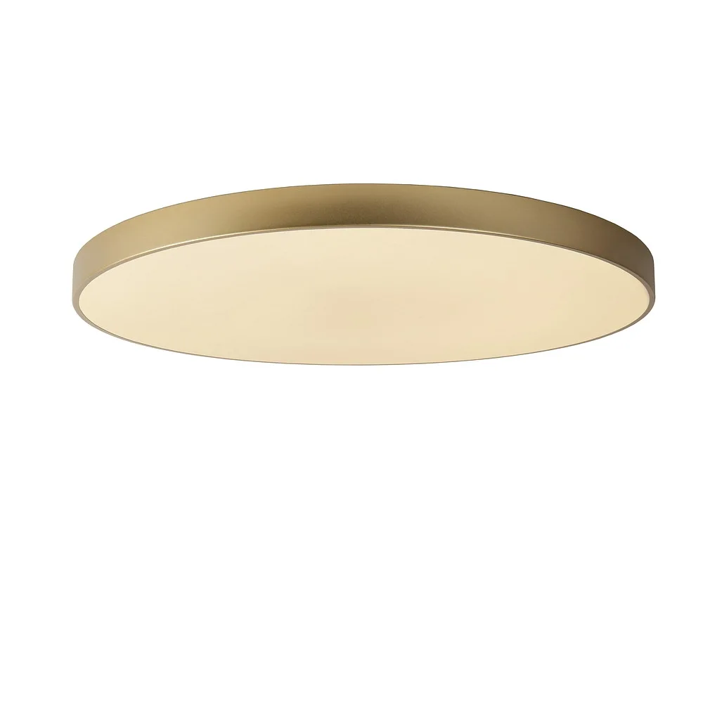Lucide Ceiling luminaire UNAR LED round IP20, gold matt, brass, opal dimmable, 5600 lm