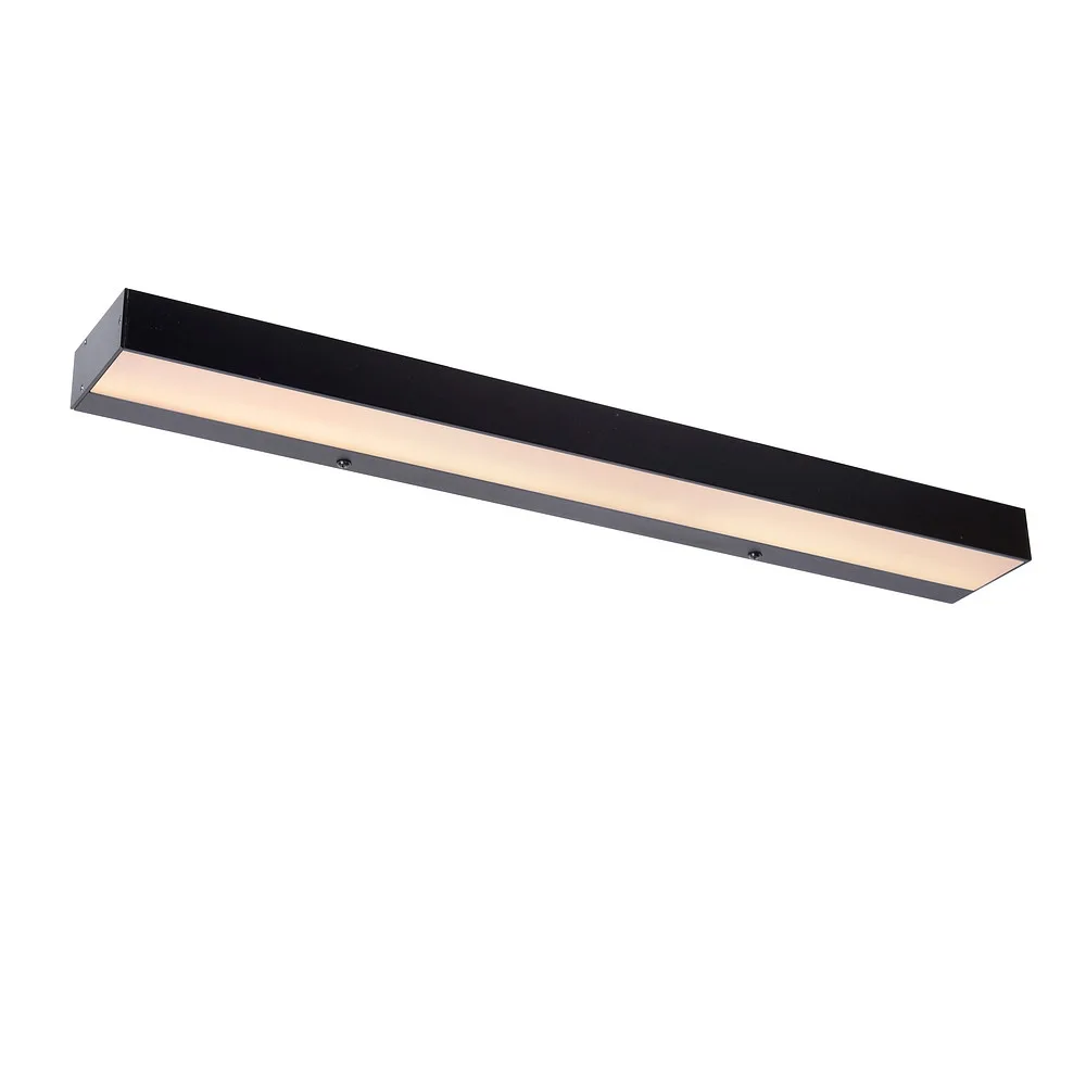 Lucide Wall luminaire ALEXA LED 60cm up / down, square, switchable IP44, opal, black