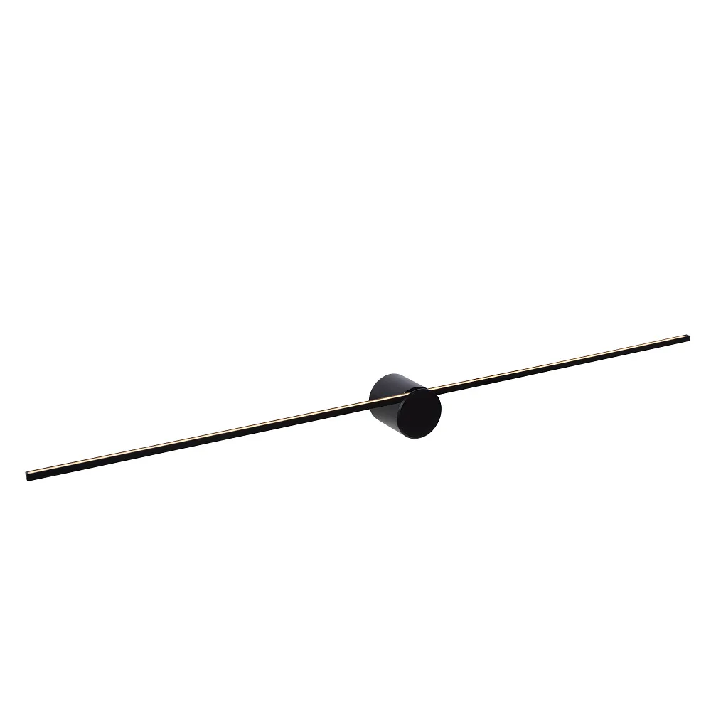 [LUC-12201/90/30] Lucide Wall luminaire MIZAR LED 90CM down, square, switchable IP44, black matt