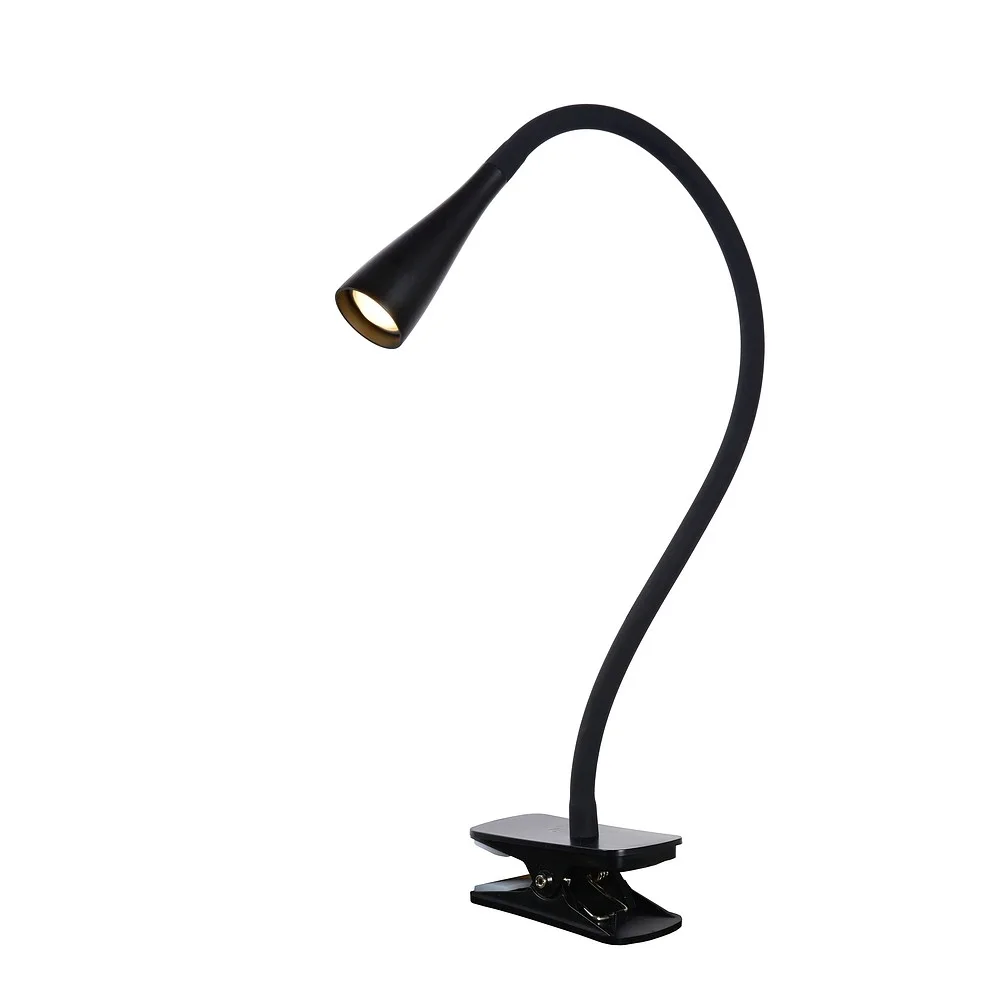 [LUC-18256/03/30] Lucide Clamp lamp ZOZY LED square, flexible IP20, black dimmable