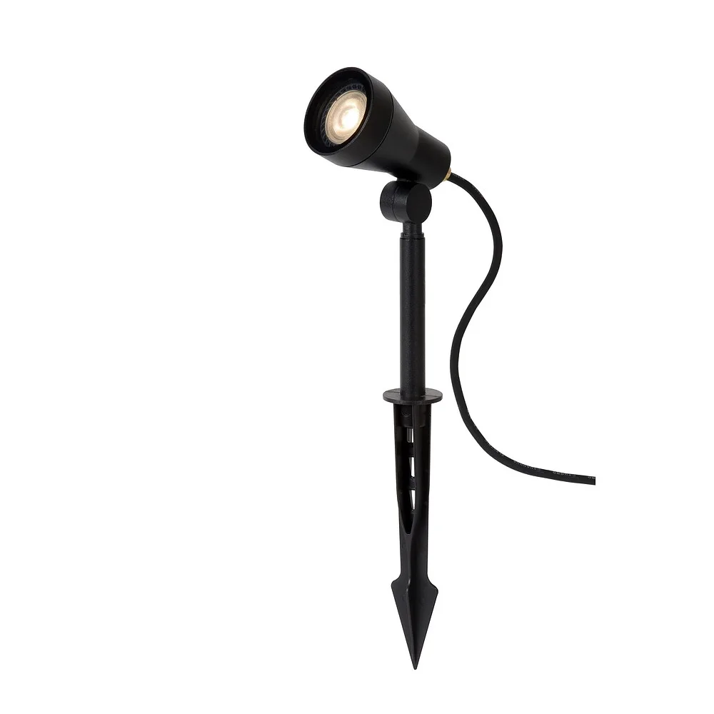 [LUC-27882/05/30] Lucide Erdspieß-Strahler SPIKE LED rund GU10 IP54, schwarz