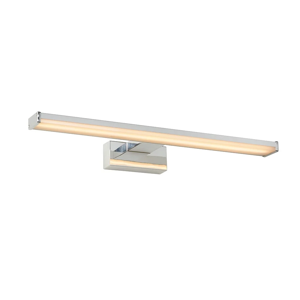 Lucide Mirror luminaire ONNO LED square IP44, chrome matt, opal, 11 W