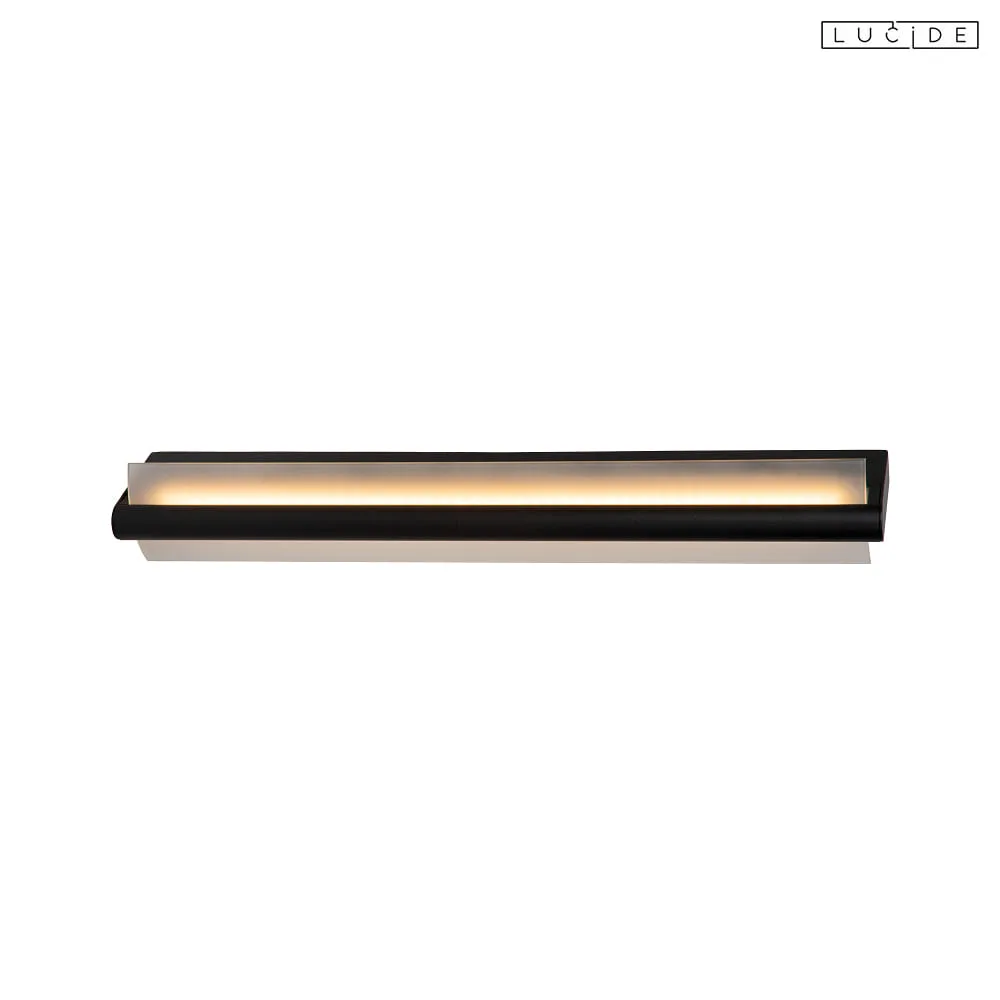 [LUC-04212/18/30] Lucide Bath luminaire WANDA IP44, opal, black, 800 lm