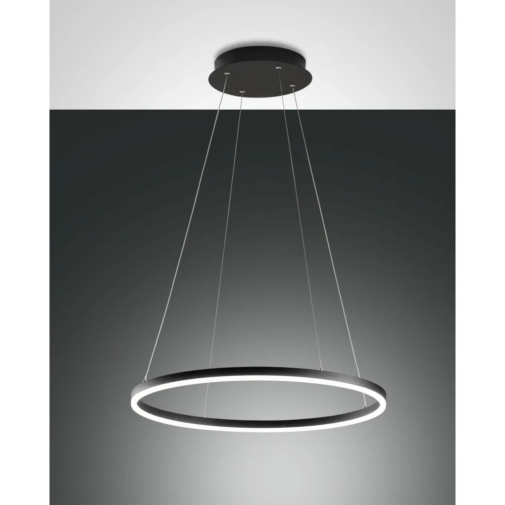 Fabas Luce LED Pendelleuchte GIOTTO, 2x 18W, 3000K, 3240lm, IP20 – schwarz satiniert
