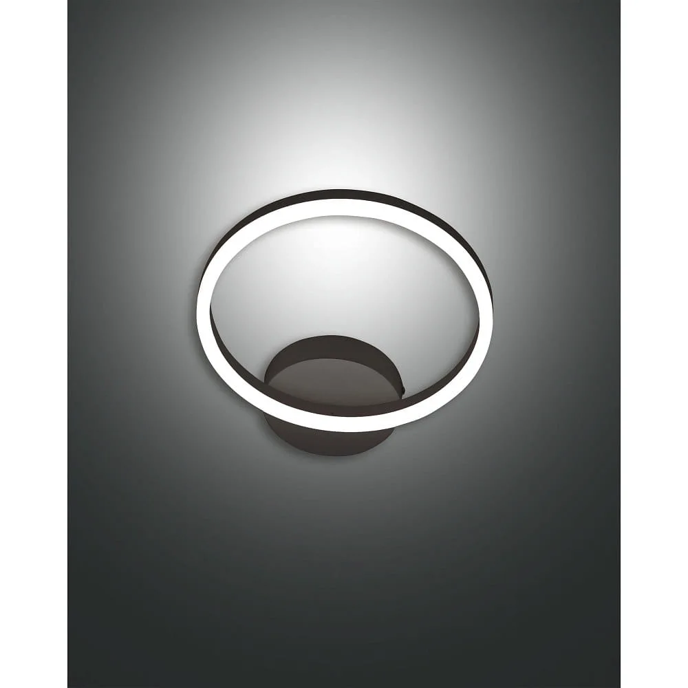 [FAB-3508-21-101] Fabas Luce LED Wandleuchte GIOTTO, 1x 18W, 3000K, 1890lm, IP20 (schwarz satiniert)