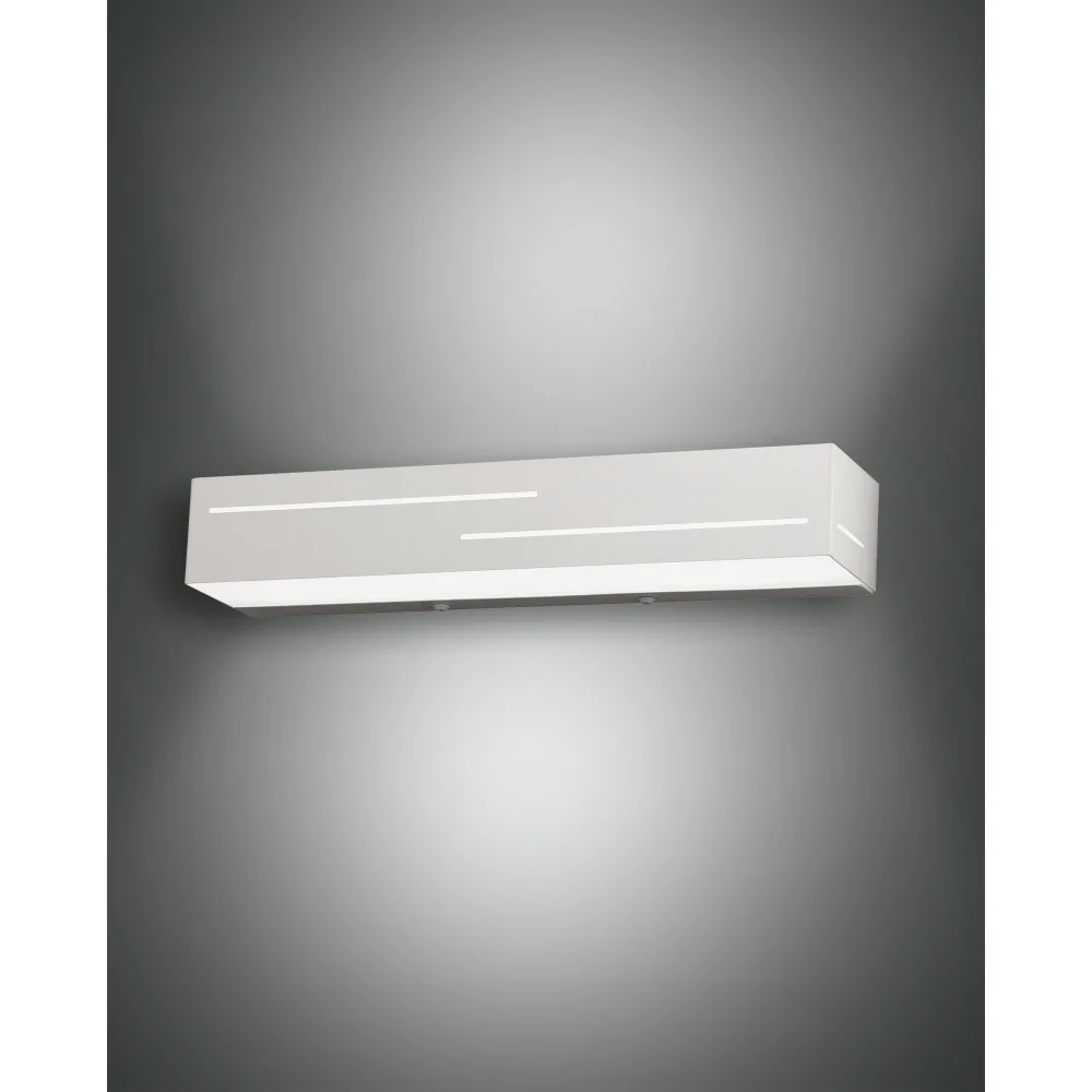 Fabas Luce LED Wandleuchte BANNY, 2x 9W, 3000K, 1700lm, IP20 – Weiß Weiß matt