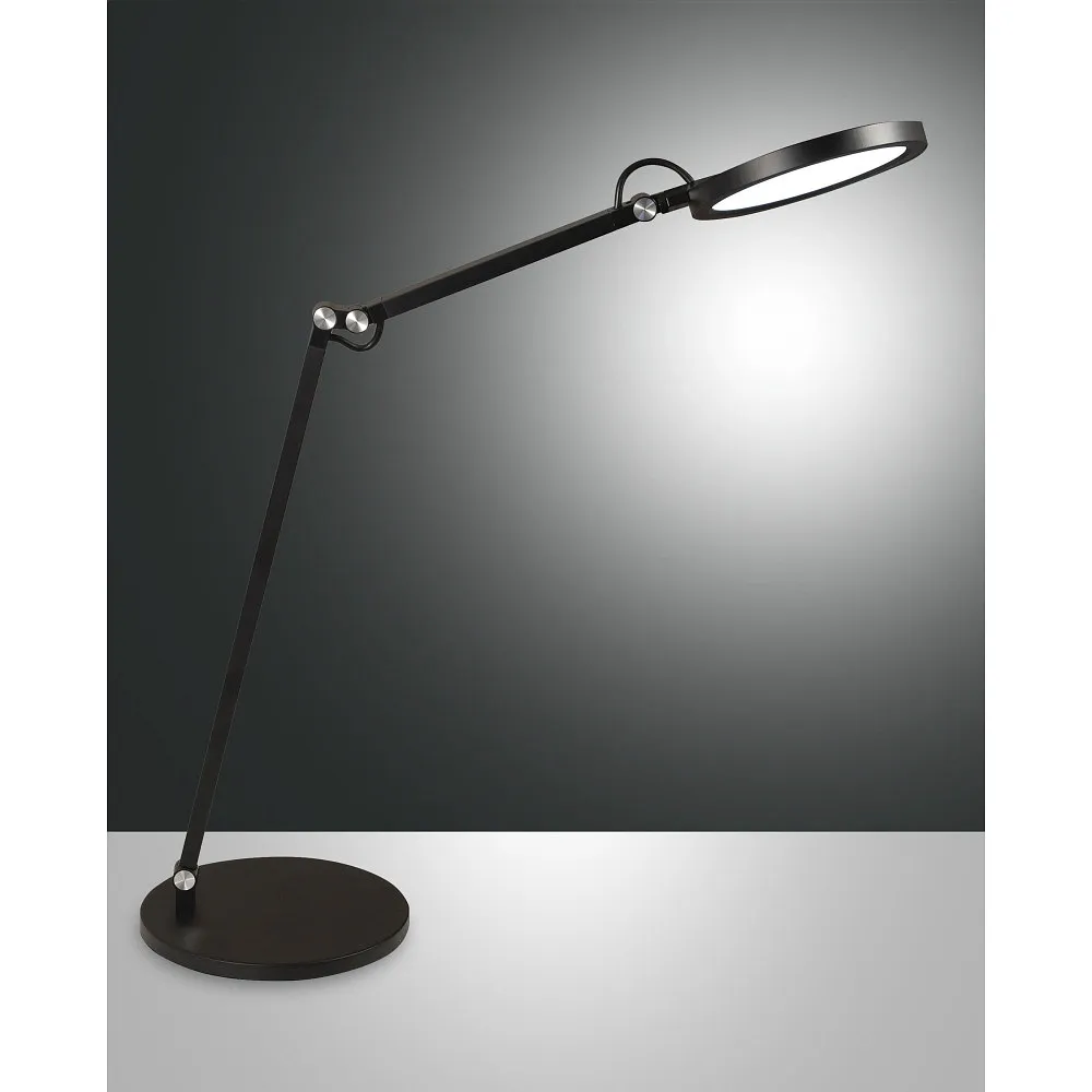 [FAB-3551-30-101] Fabas Luce Lampe à poser LED REGINA, 1x 9W, 2700-5000K, 795lm, IP20, noir