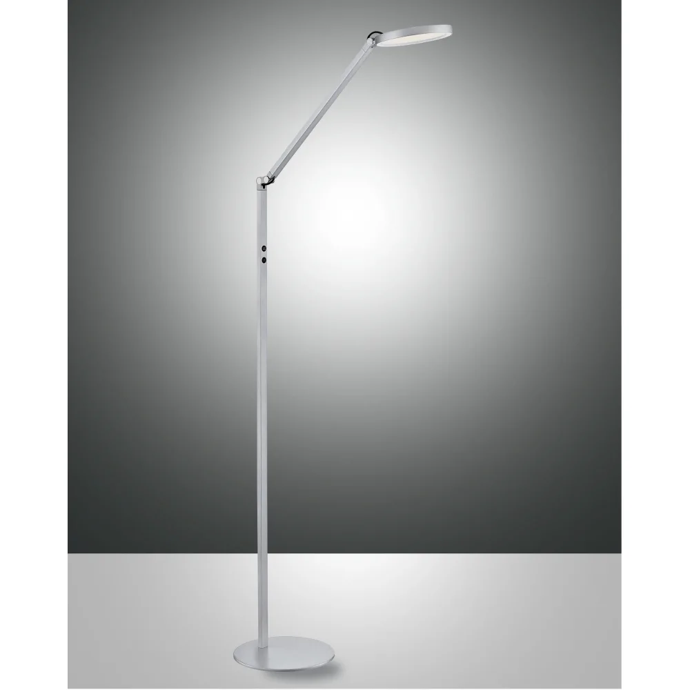 Fabas Luce LED Stehleuchte REGINA Leseleuchte, 1x 9W, 2700-5000K, 1000lm, IP20, Aluminium